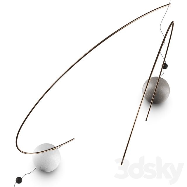 Bontempi Circle Floor Lamp 3d