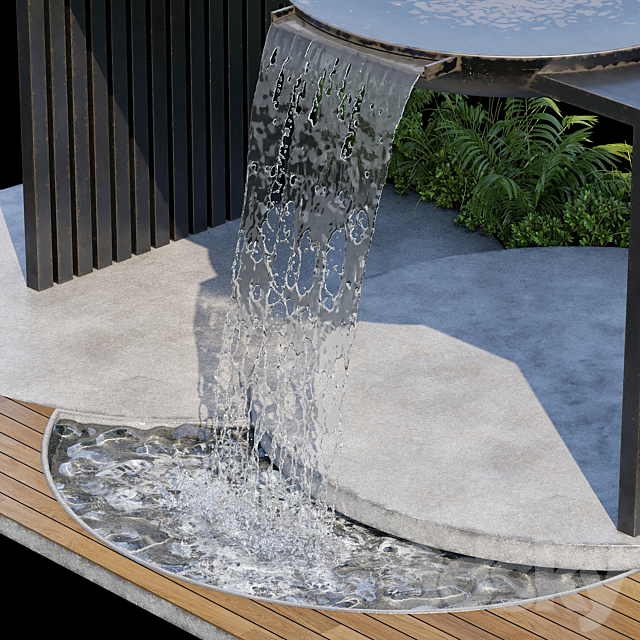 Landscape Furniture with Fountain – Architect Element 09 3DSMax File - thumbnail 3