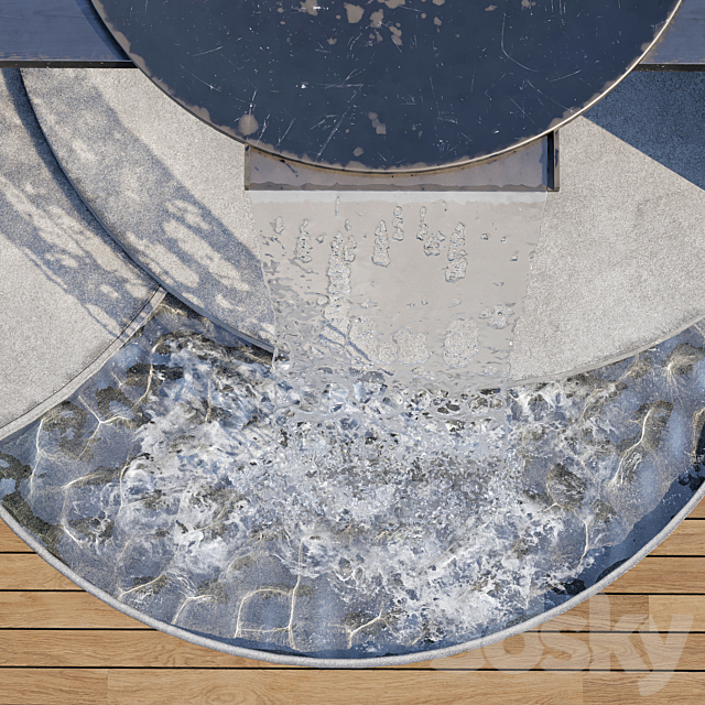 Landscape Furniture with Fountain – Architect Element 09 3DSMax File - thumbnail 6