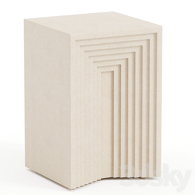 Zayden Side Table West Elm 3d