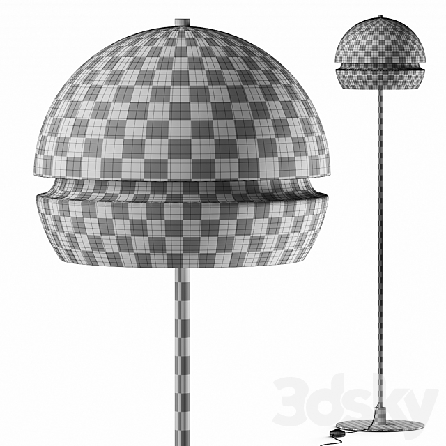 Santa & Cole Fontana Floor Lamp 3d