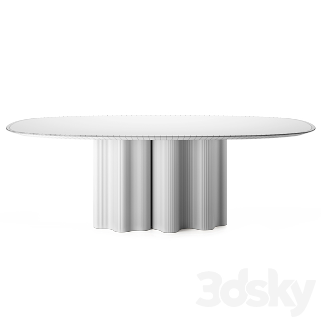 THEATRO MAGICO | Oval table by Saba Italia 3DSMax File - thumbnail 2
