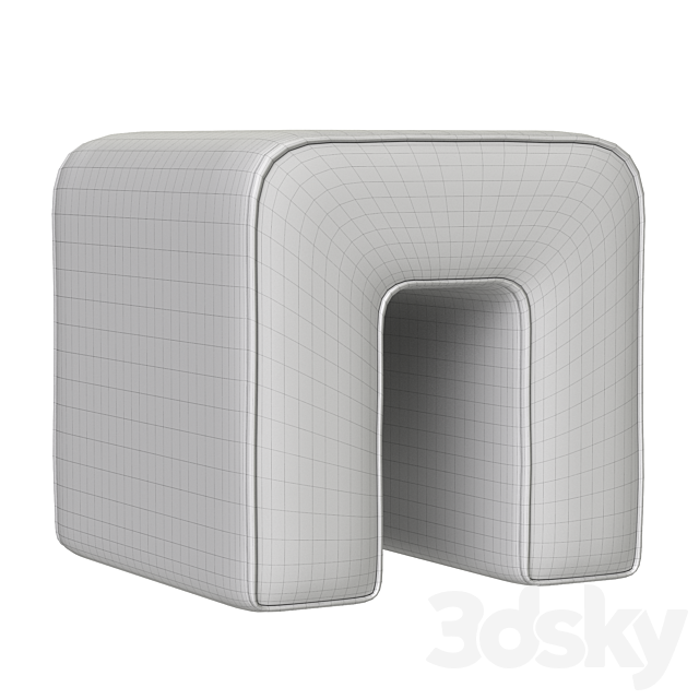 OM Pouffe Yappy 3DS Max Model - thumbnail 3
