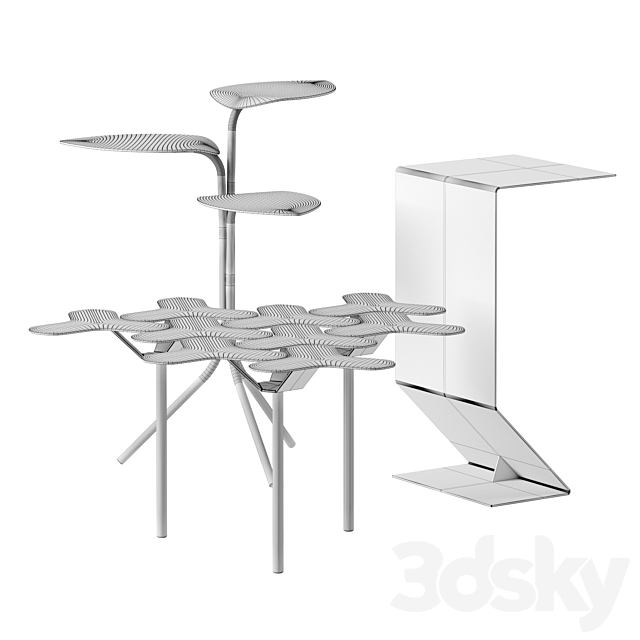 Side tables set by Moroso 3DSMax File - thumbnail 2