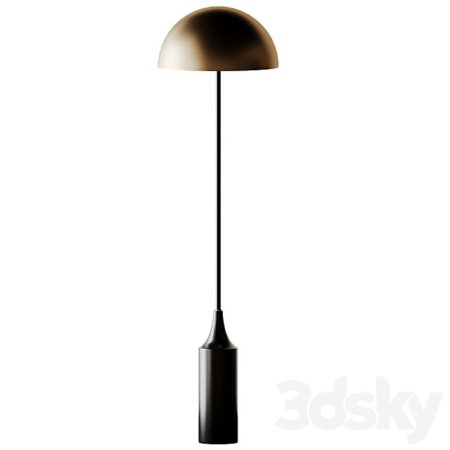 Hudson Steel Shade Floor Lamp 3DSMax File - thumbnail 1