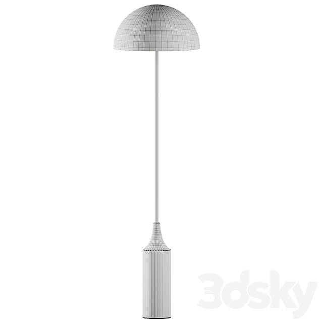 Hudson Steel Shade Floor Lamp 3DSMax File - thumbnail 2