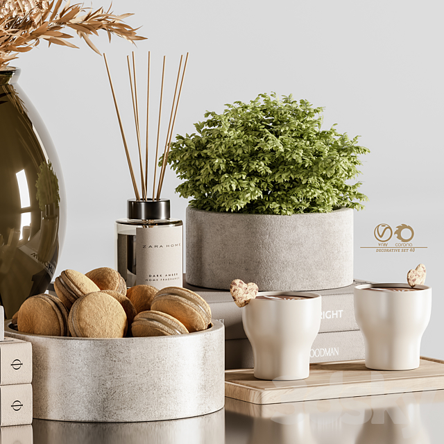 decorative set 40 3d