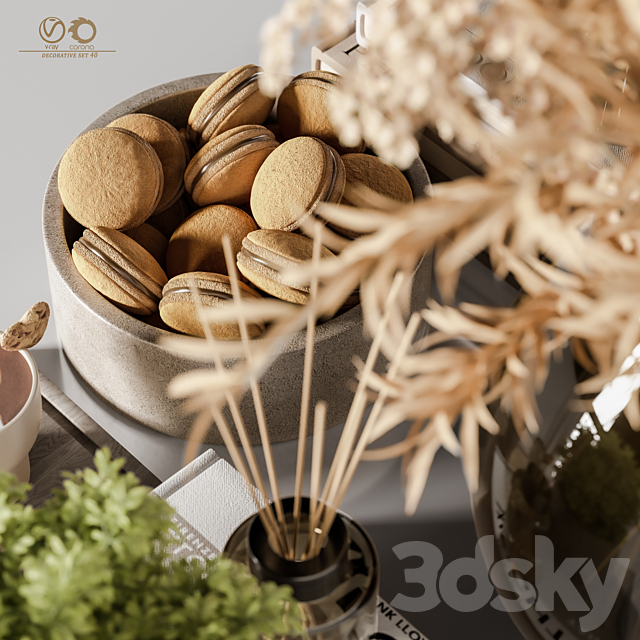 decorative set 40 3dsky