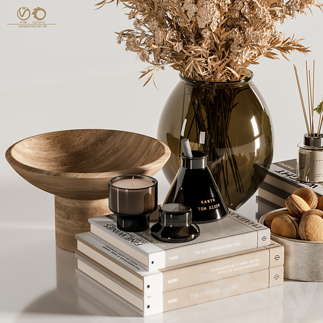 decorative set 40 3dmodel