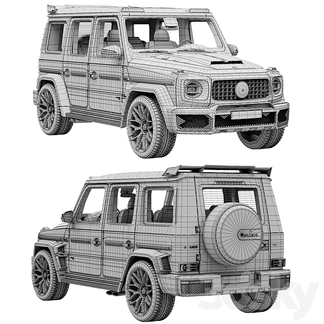 Mercedes-Benz AMG G63 BRABUS 700 WIDESTAR 3dskyfree