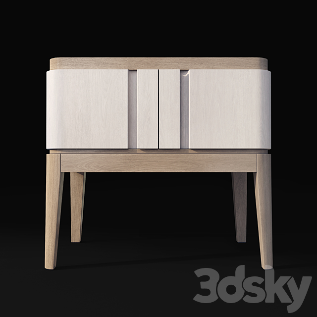 Chest of drawers and bedside table Icons Panormo 3d