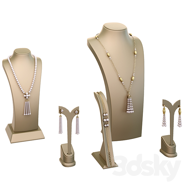 Jewelry showcase for a store 3. Jewelry stand. Display 3dmodel