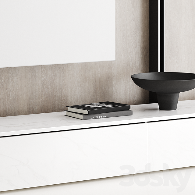 TV wall 08 3DS Max Model - thumbnail 4