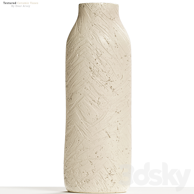 Zara Home – Textured Ceramic Vase Set 3DSMax File - thumbnail 5