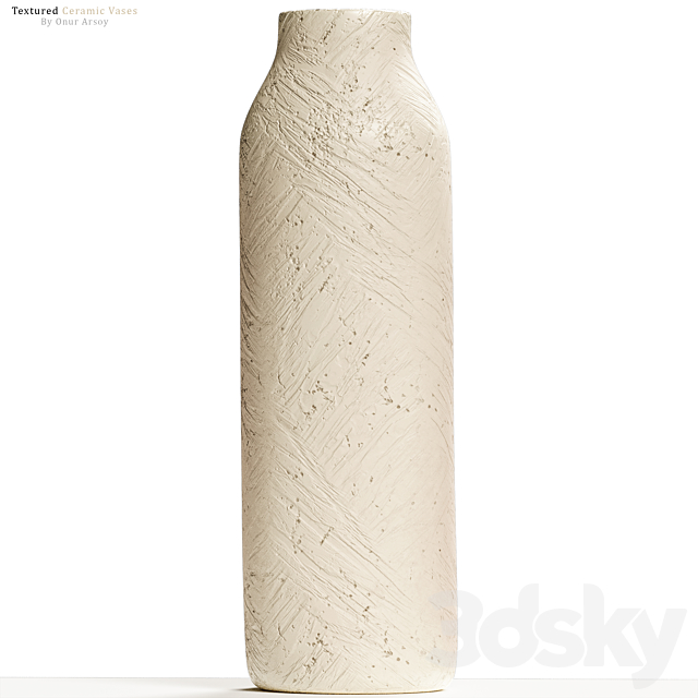 Zara Home – Textured Ceramic Vase Set 3DSMax File - thumbnail 6