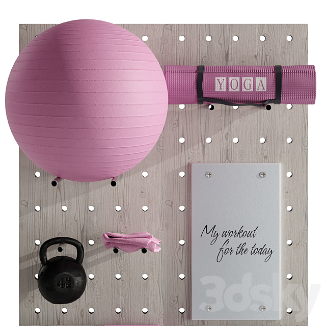 Sport inventory set 1 yoga 3d