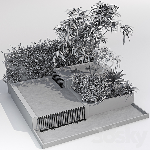 Water Ponds With Plants & fish 3DSMax File - thumbnail 6
