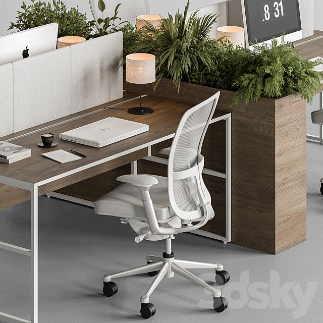 Employee Set – Office Furniture 371 3DSMax File - thumbnail 2
