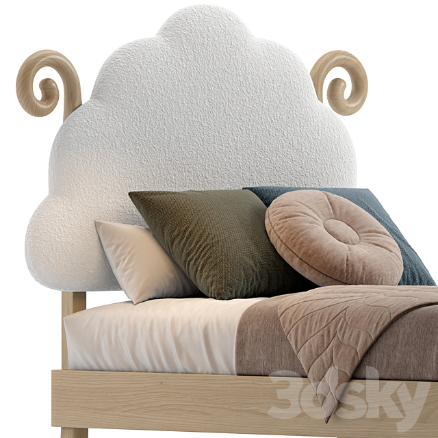 Marly Sheep King Single Bed 3dsky