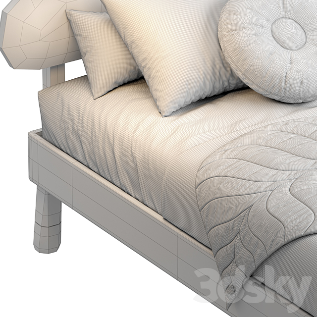 Marly Sheep King Single Bed 3d Download