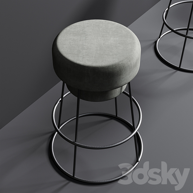 Coffee shop reception. Restaurant counter by hanging plant - 04 3dskyfree