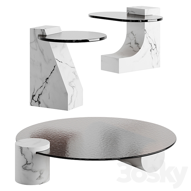 Baxter Verre Particulier Luxury Coffee Table 3DSMax File - thumbnail 1