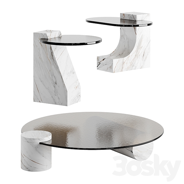 Baxter Verre Particulier Luxury Coffee Table 3DSMax File - thumbnail 2