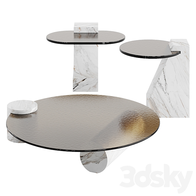 Baxter Verre Particulier Luxury Coffee Table 3DSMax File - thumbnail 3