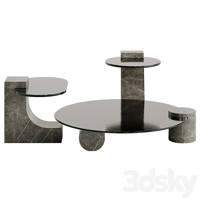 Baxter Verre Particulier Luxury Coffee Table 3DSMax File - thumbnail 6