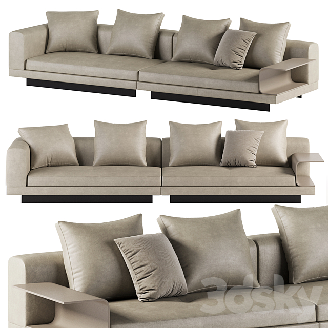 Connery sofa by minotti 3d