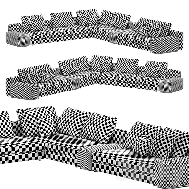 Daniels Sofa by minotti 3dskyfree