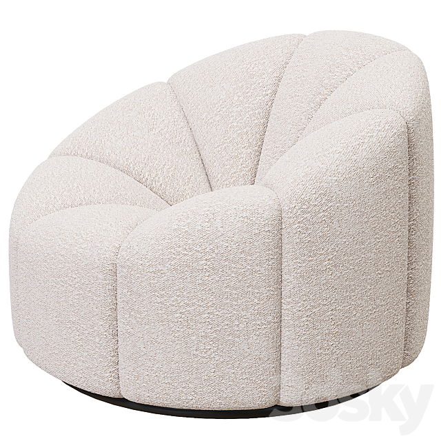 Alpha Club Chair _ Pierre Paulin 3DS Max Model - thumbnail 3