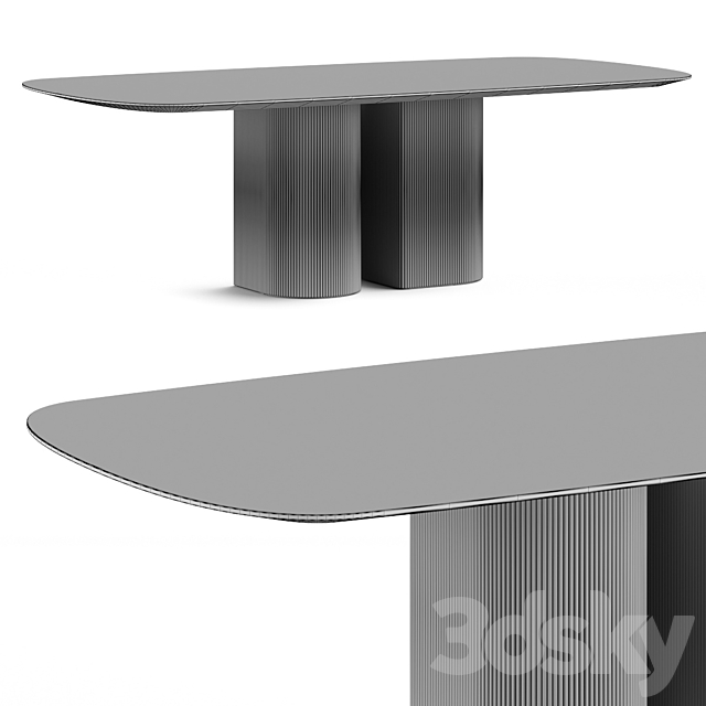 Al2 Dakry B 001 Dining Table 3dsky