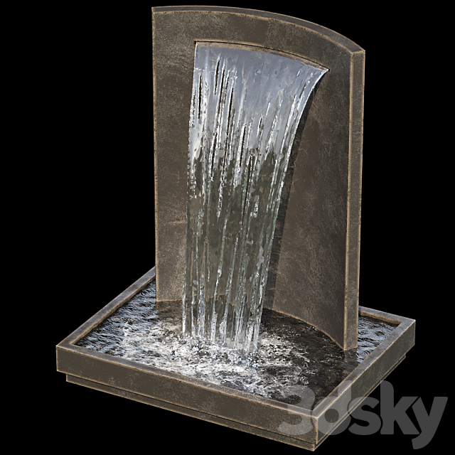 Waterfall fountains cascade 23 3dskyfree