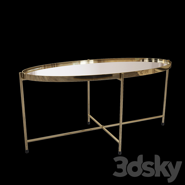 Coffee Table Miami Oval by KARE DESIGN 3DSMax File - thumbnail 6