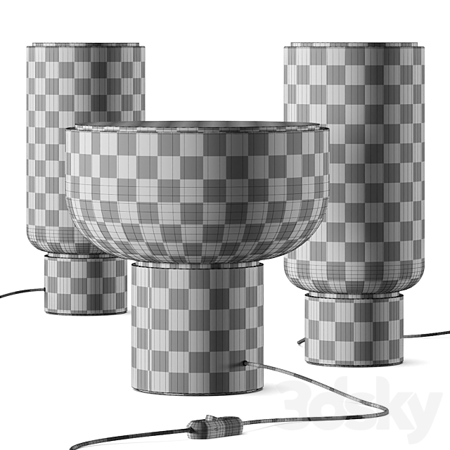Gantri Studio Elk Arpeggio Table Lamps 3DSMax File - thumbnail 3