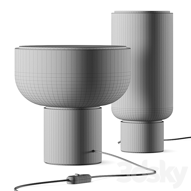 Gantri Studio Elk Arpeggio Table Lamps 3DSMax File - thumbnail 4