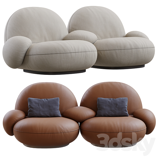 Pacha Sofa By Gubi 3d