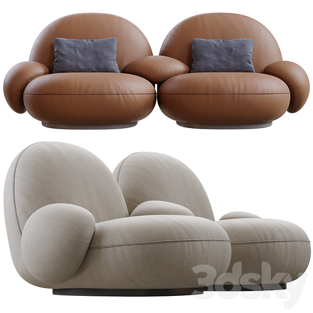 Pacha Sofa By Gubi 3d Download