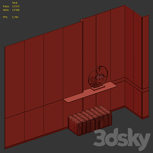 Composition in the hallway Dothink 3dmodel
