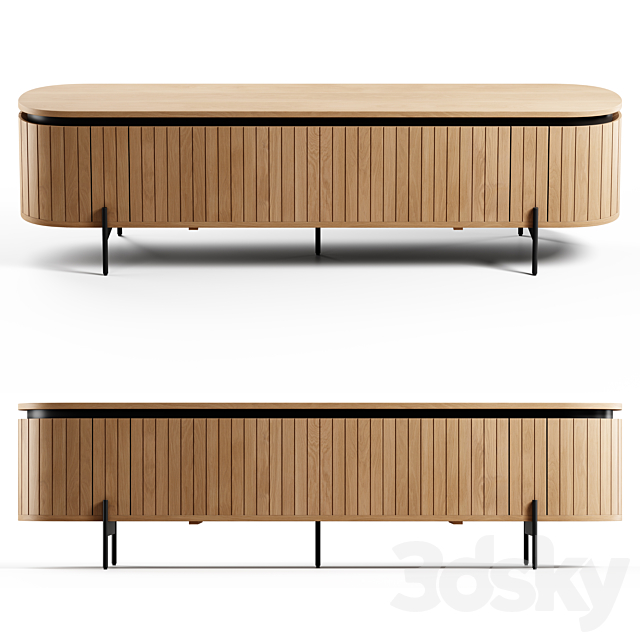 Kave Home – Licia TV stand. 200×55 cm 3DSMax File - thumbnail 1