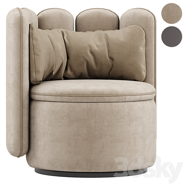 DS 800 armchair – DeSede 3DS Max Model - thumbnail 2