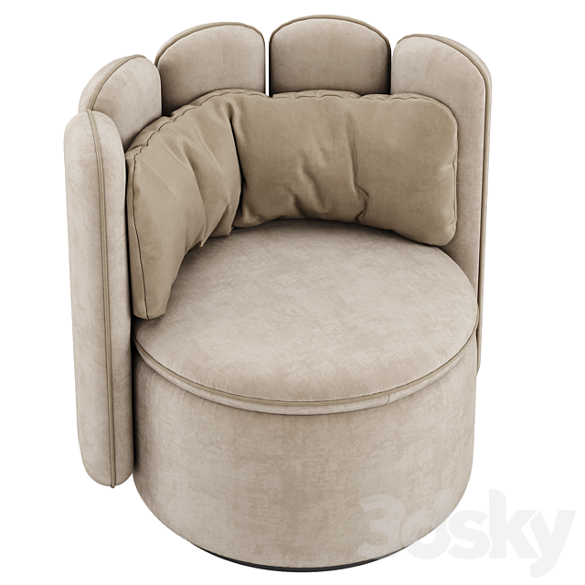DS 800 armchair – DeSede 3DS Max Model - thumbnail 4