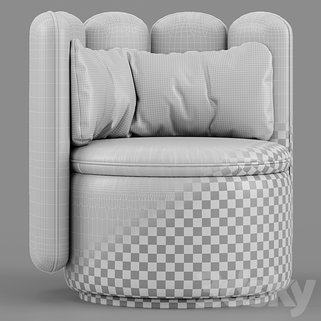 DS 800 armchair – DeSede 3DS Max Model - thumbnail 5
