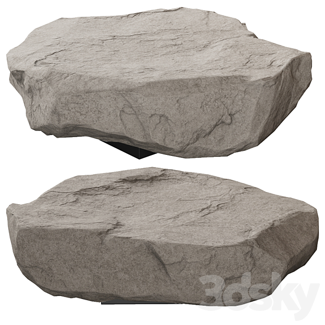 Stone table ?11 3DSMax File - thumbnail 2