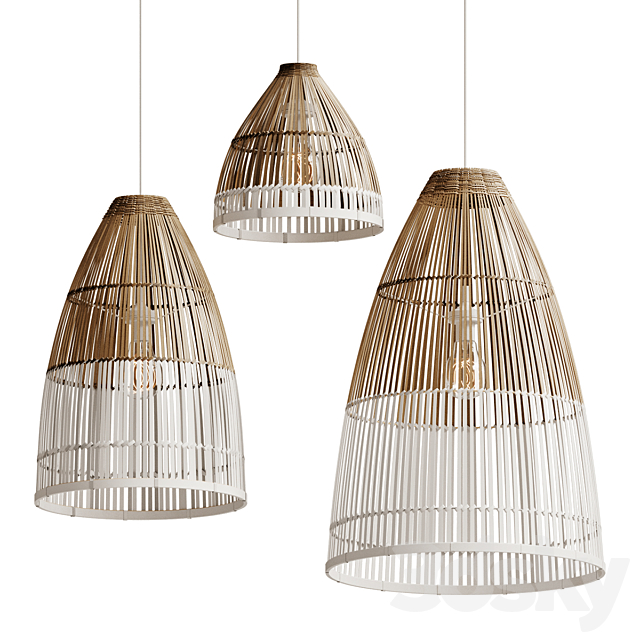 bamboo lampshade model Free Download