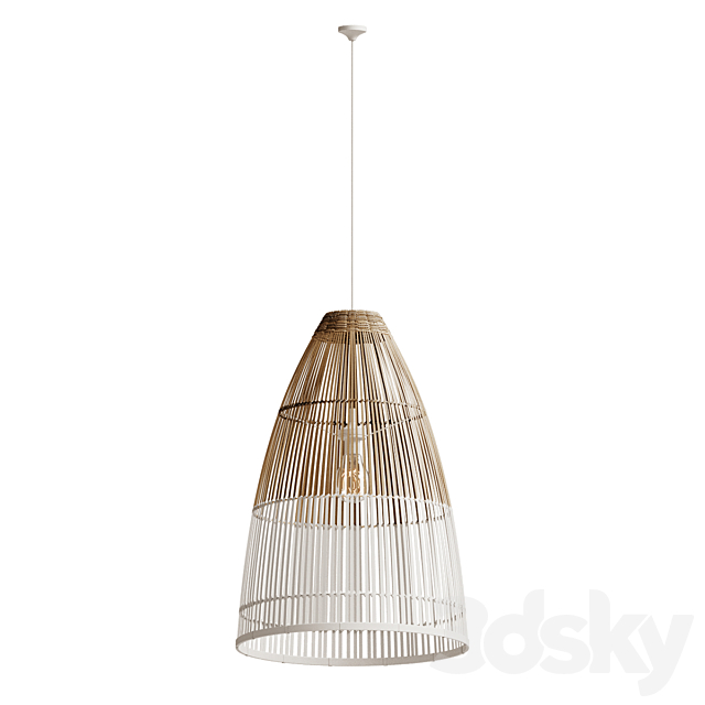 bamboo lampshade model 3dsky