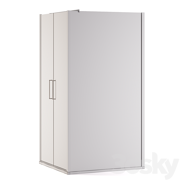 Arblu Icaro shower enclosures + Paffoni set 2 shower systems 3DSMax File - thumbnail 5