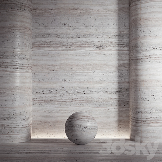 Stone material. travertine. 21. pbr. seamless 3d
