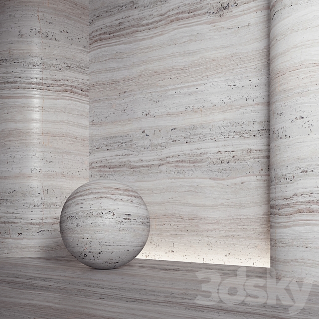 Stone material. travertine. 21. pbr. seamless 3DSMax File - thumbnail 3